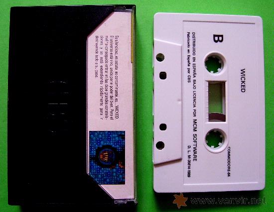 Videojuegos y consolas: WICKED CL&Aacute;SICO JUEGO CINTA DE CASSETTE PARA COMMODORE 64 / 128 - Foto 3