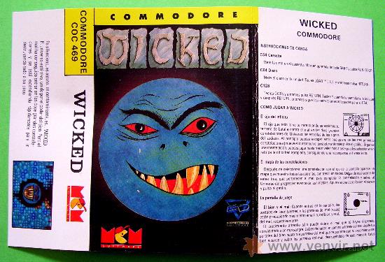Videojuegos y consolas: WICKED CL&Aacute;SICO JUEGO CINTA DE CASSETTE PARA COMMODORE 64 / 128 - Foto 4