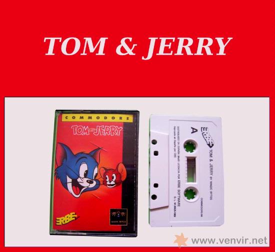 Videojuegos y consolas: TOM & JERRY CL&Aacute;SICO JUEGO CINTA DE CASSETTE PARA COMMODORE 64 / 128 - Foto 1