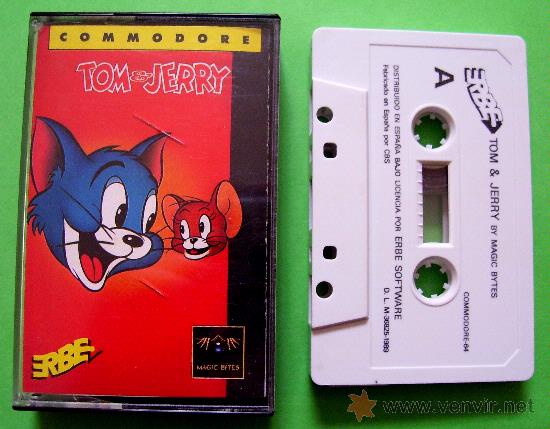 Videojuegos y consolas: TOM & JERRY CL&Aacute;SICO JUEGO CINTA DE CASSETTE PARA COMMODORE 64 / 128 - Foto 2