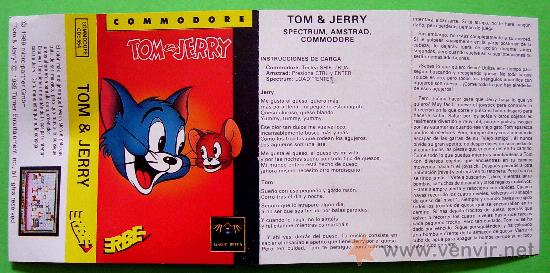 Videojuegos y consolas: TOM & JERRY CL&Aacute;SICO JUEGO CINTA DE CASSETTE PARA COMMODORE 64 / 128 - Foto 4