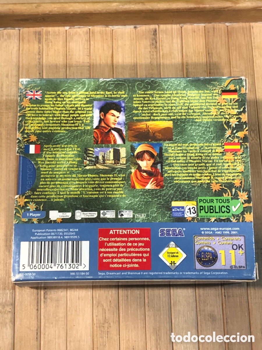 Videojuegos y consolas: SHENMUE II ( PAL ) DREAMCAST - Foto 2