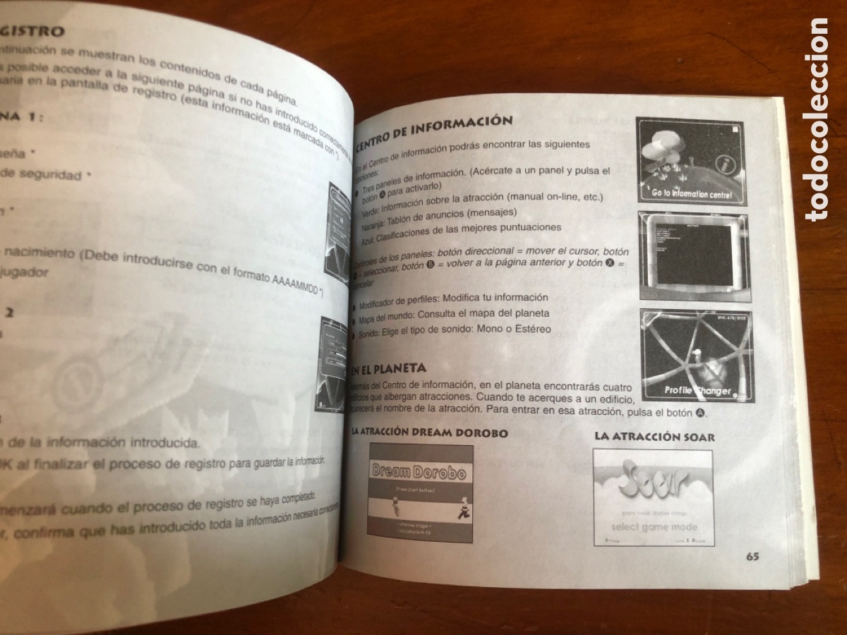 Videojuegos y consolas: Manual de instrucciones planet ring Dreamcast - Foto 2