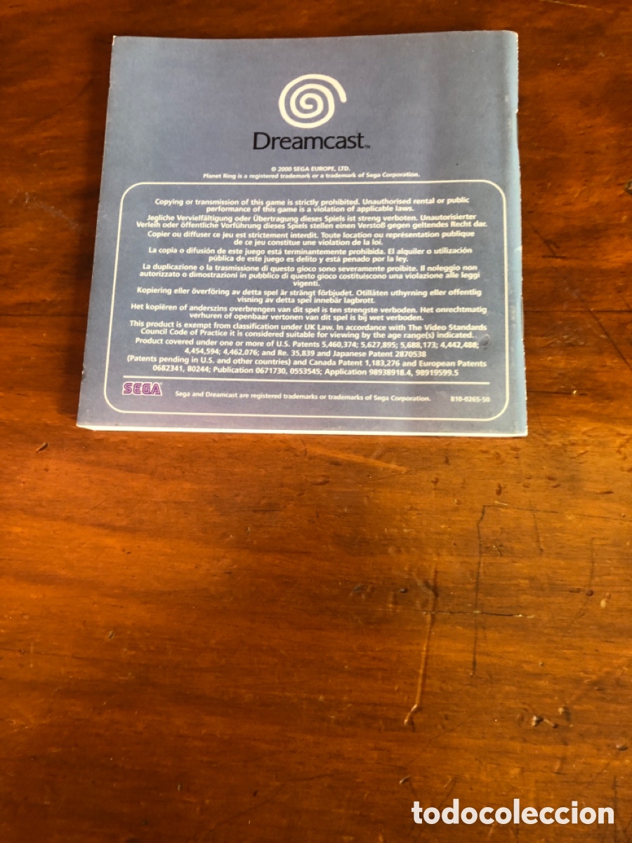 Videojuegos y consolas: Manual de instrucciones planet ring Dreamcast - Foto 3
