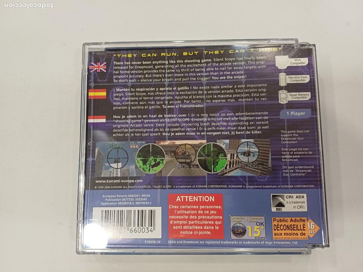 Videojuegos y consolas: SILENT SCOPE/SEGA DREAMCAST. - Foto 5