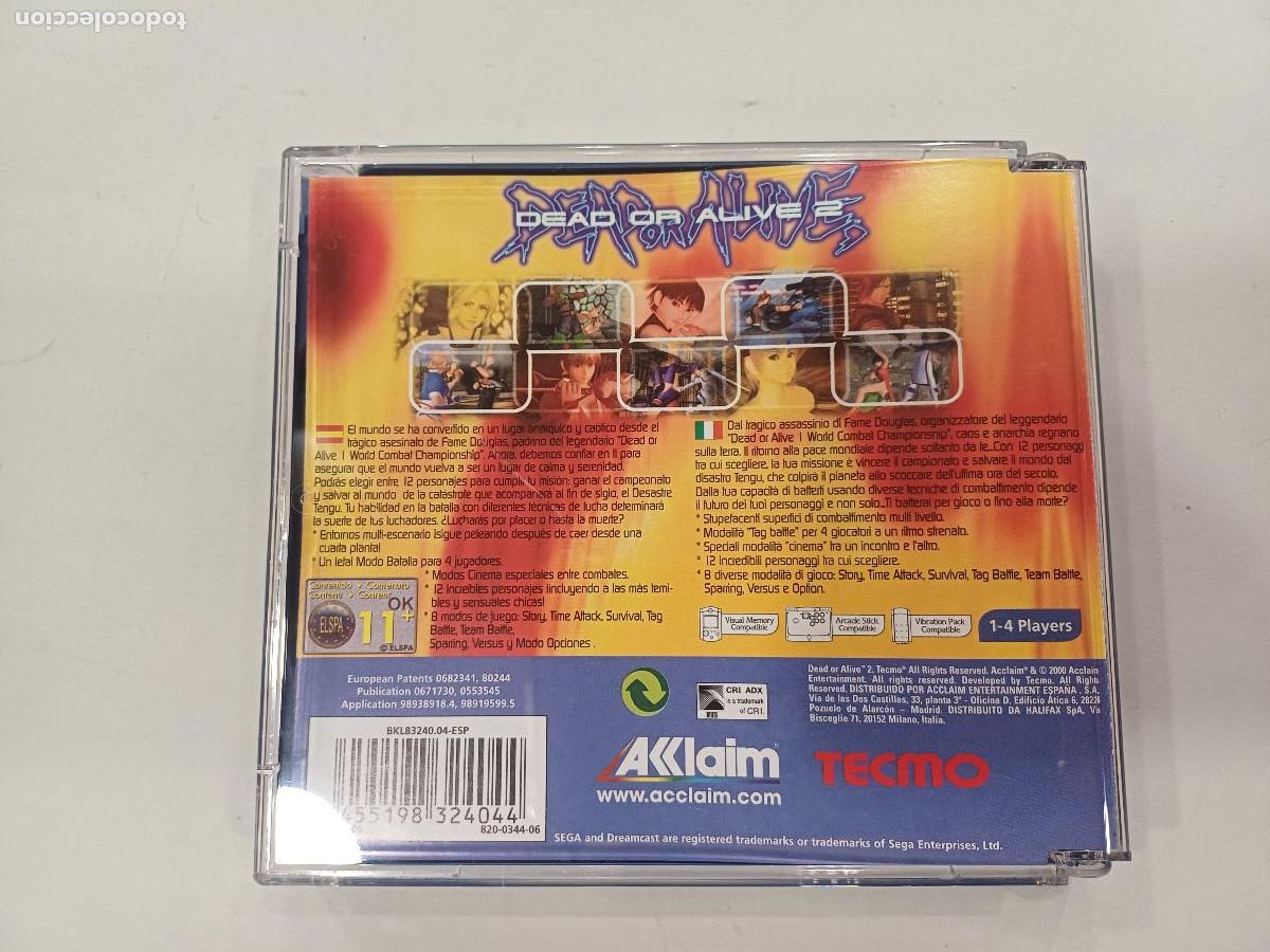 Videojuegos y consolas: DEAD OR ALIVE 2/SEGA DREAMCAST. - Foto 4