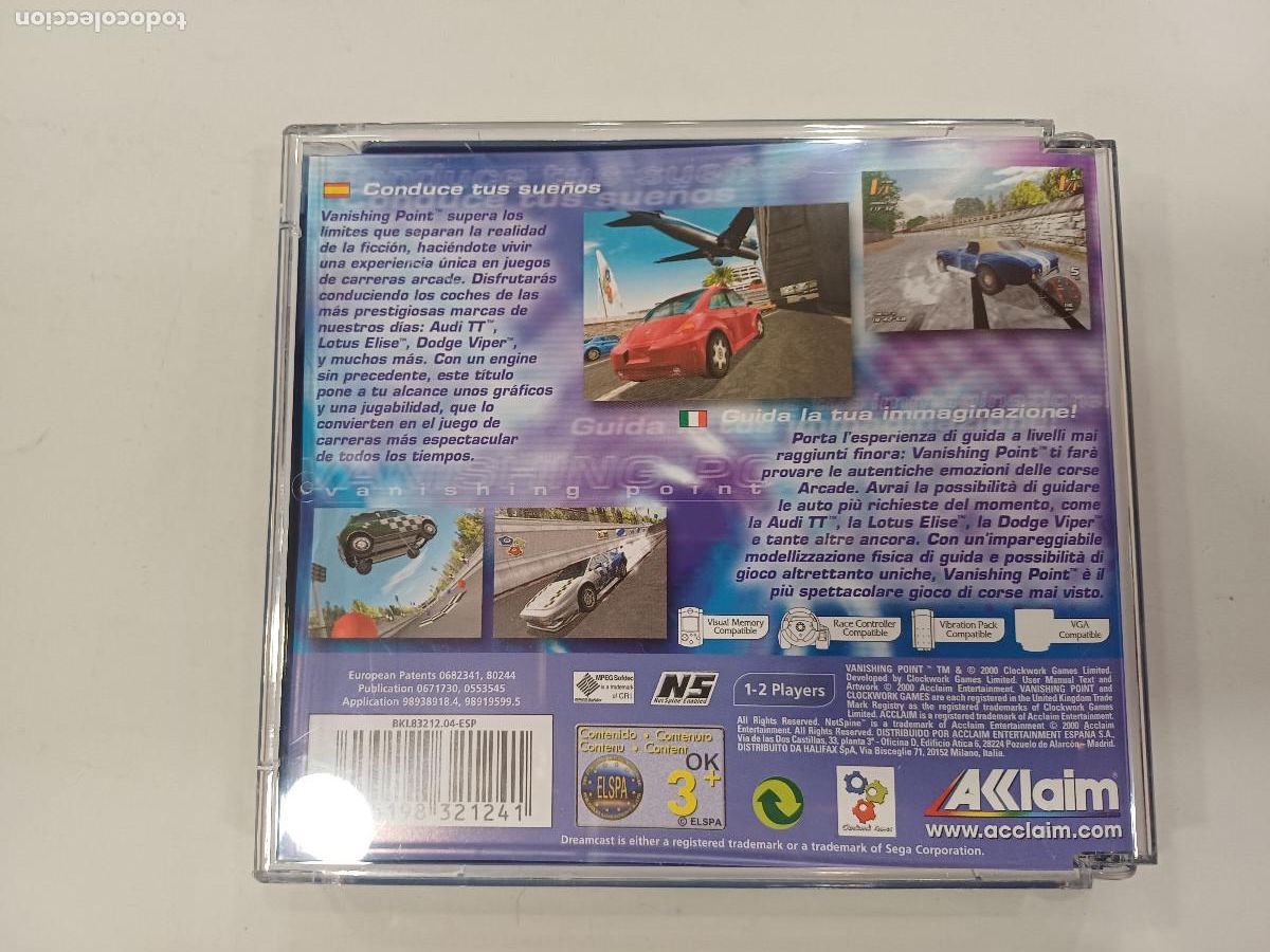 Videojuegos y consolas: VANISHING POINT/SEGA DREAMCAST. - Foto 4