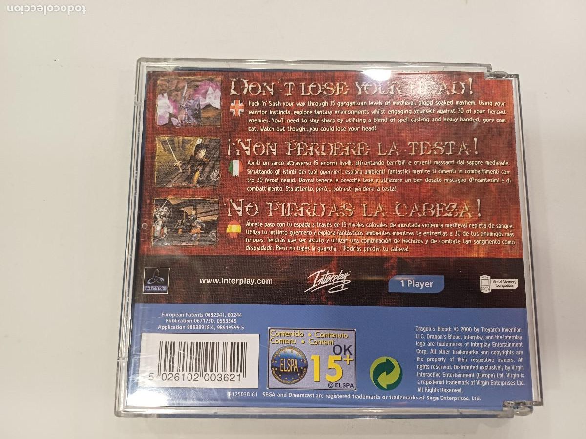 Videojuegos y consolas: DRAGONS BLOOD/SEGA DREAMCAST. - Foto 4