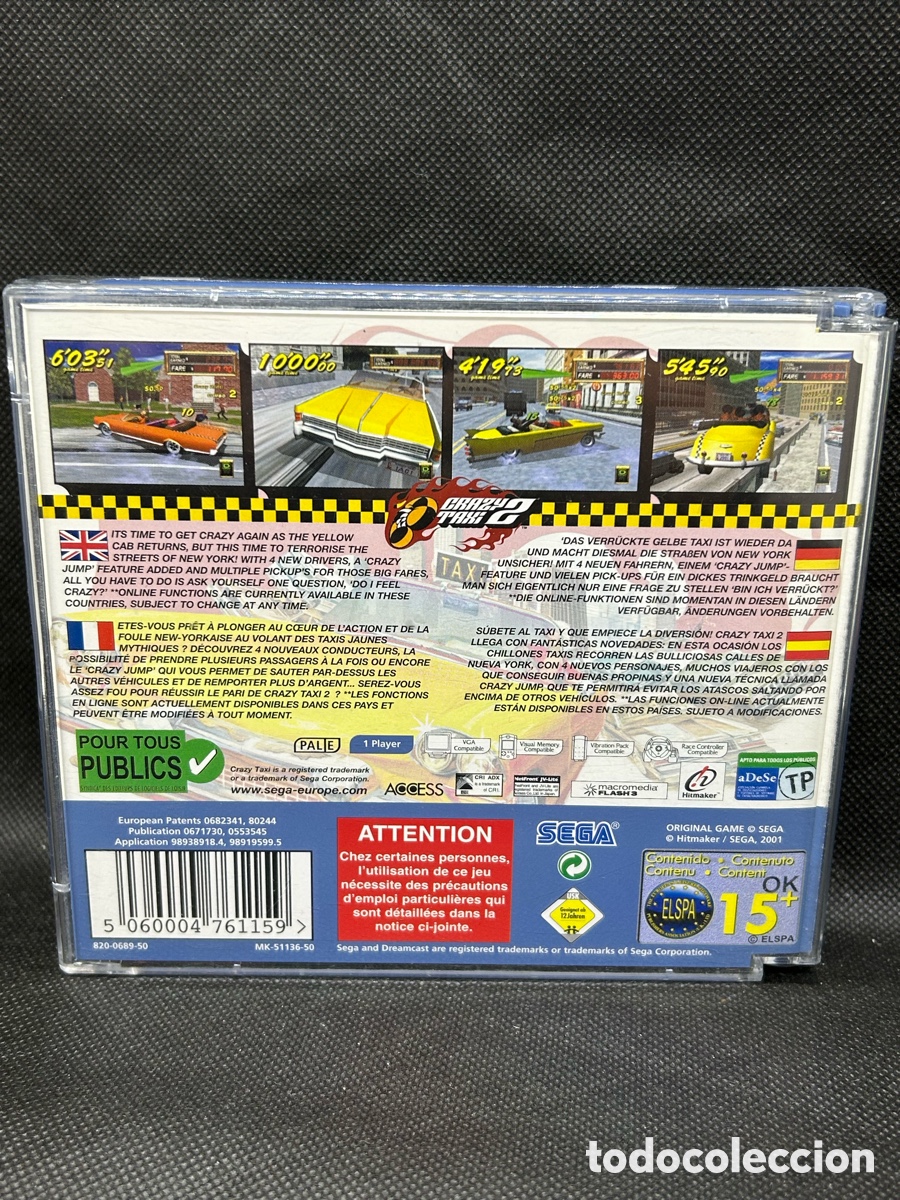 Videojuegos y consolas: Dreamcast Crazy taxy 2 - Foto 2