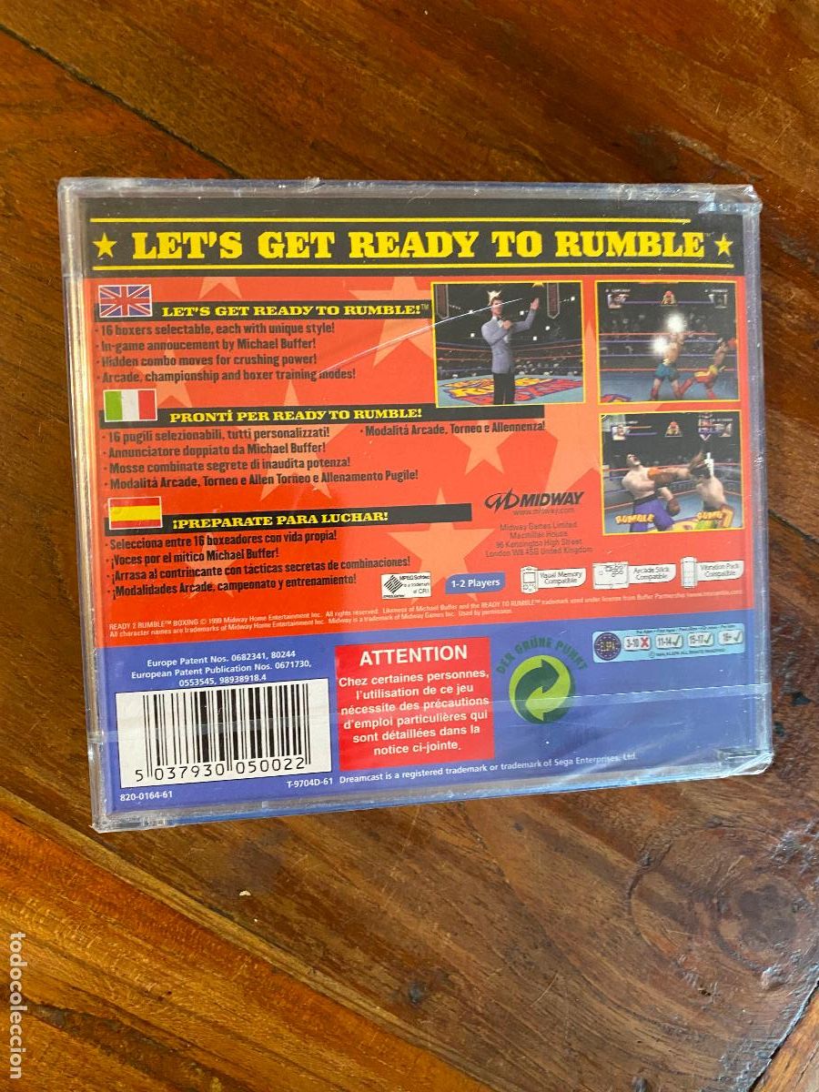 Videojuegos y consolas: READY RUMBLE 2 BOXING DREAMCAST, NUEVO PRECINTADO - Foto 3