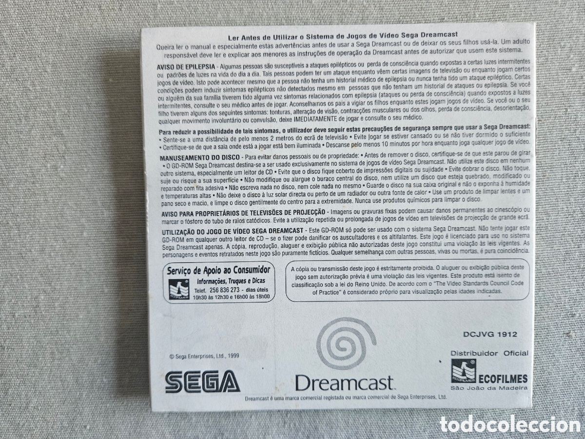 Videojuegos y consolas: Sega Dreamcast manual Marvel vs Capcom versi&oacute;n portuguesa - Foto 2