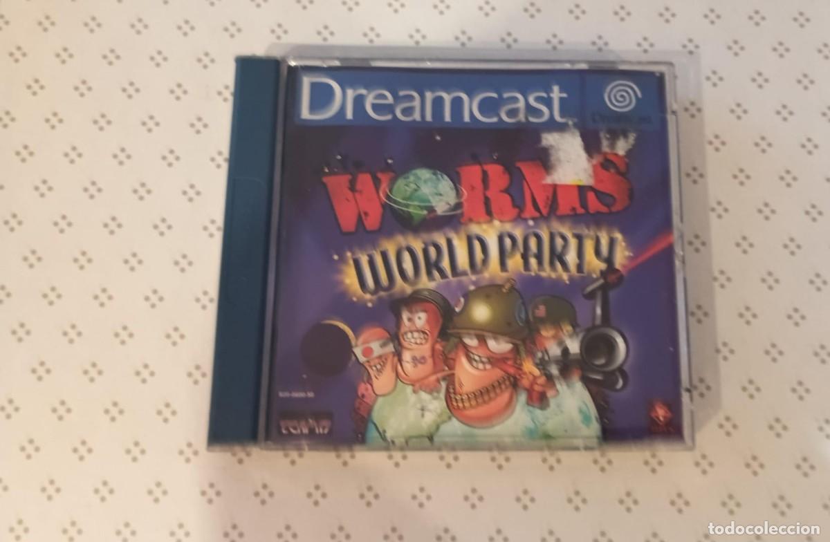 Videojuegos y consolas: WORMS WORLD PARTY DREAMCAST - usado, completo - Foto 1