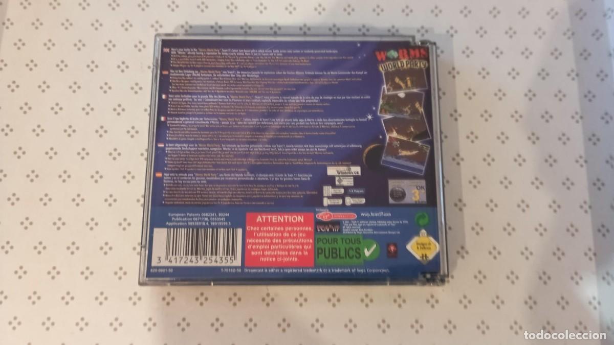 Videojuegos y consolas: WORMS WORLD PARTY DREAMCAST - usado, completo - Foto 2