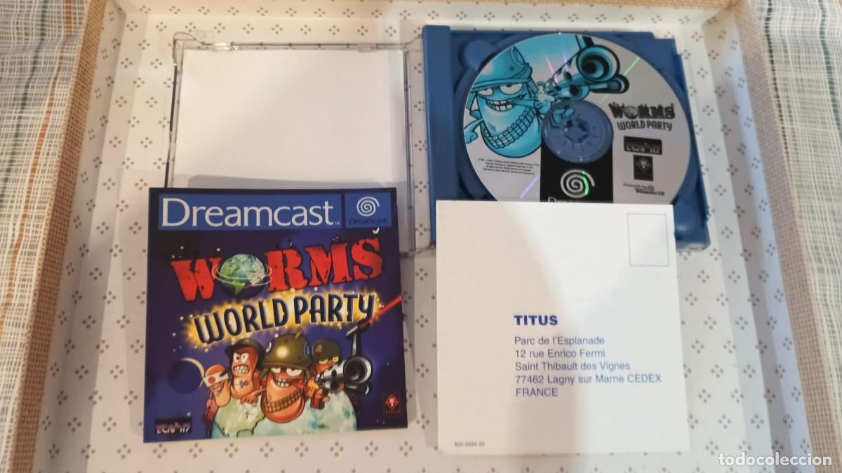 Videojuegos y consolas: WORMS WORLD PARTY DREAMCAST - usado, completo - Foto 3