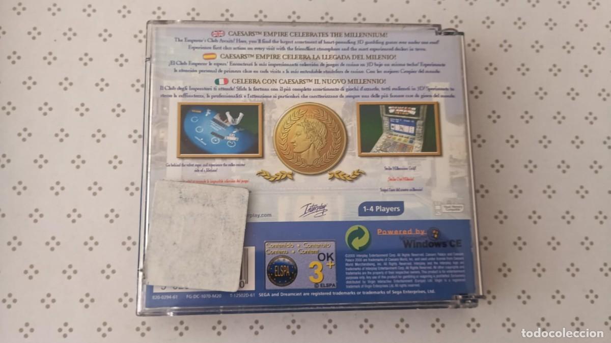 Videojuegos y consolas: CAESAR PALACE DREAMCAST - Completo, cd impecable . caja con rotura - Foto 2