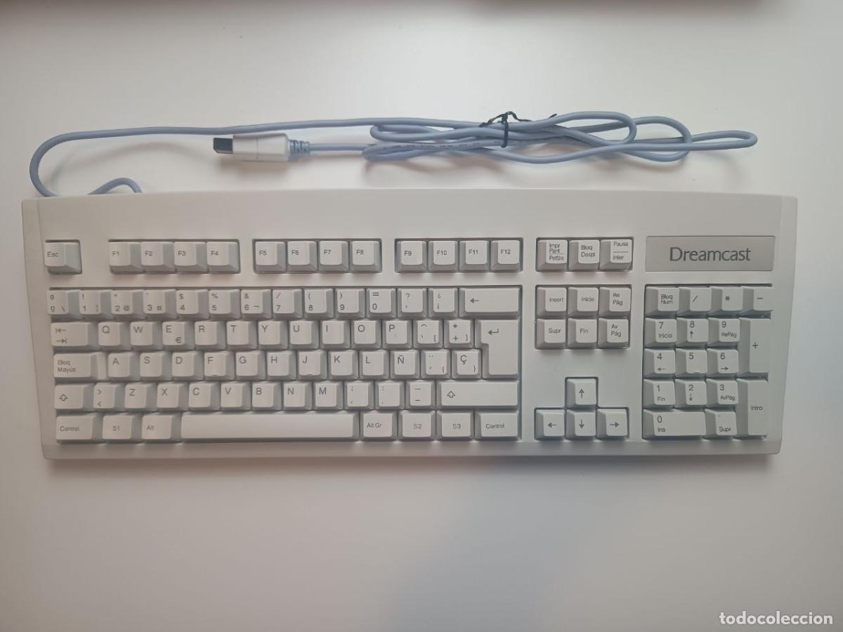 Videojuegos y consolas: Teclado Oficial Sega Dreamcast Blanco - Foto 1