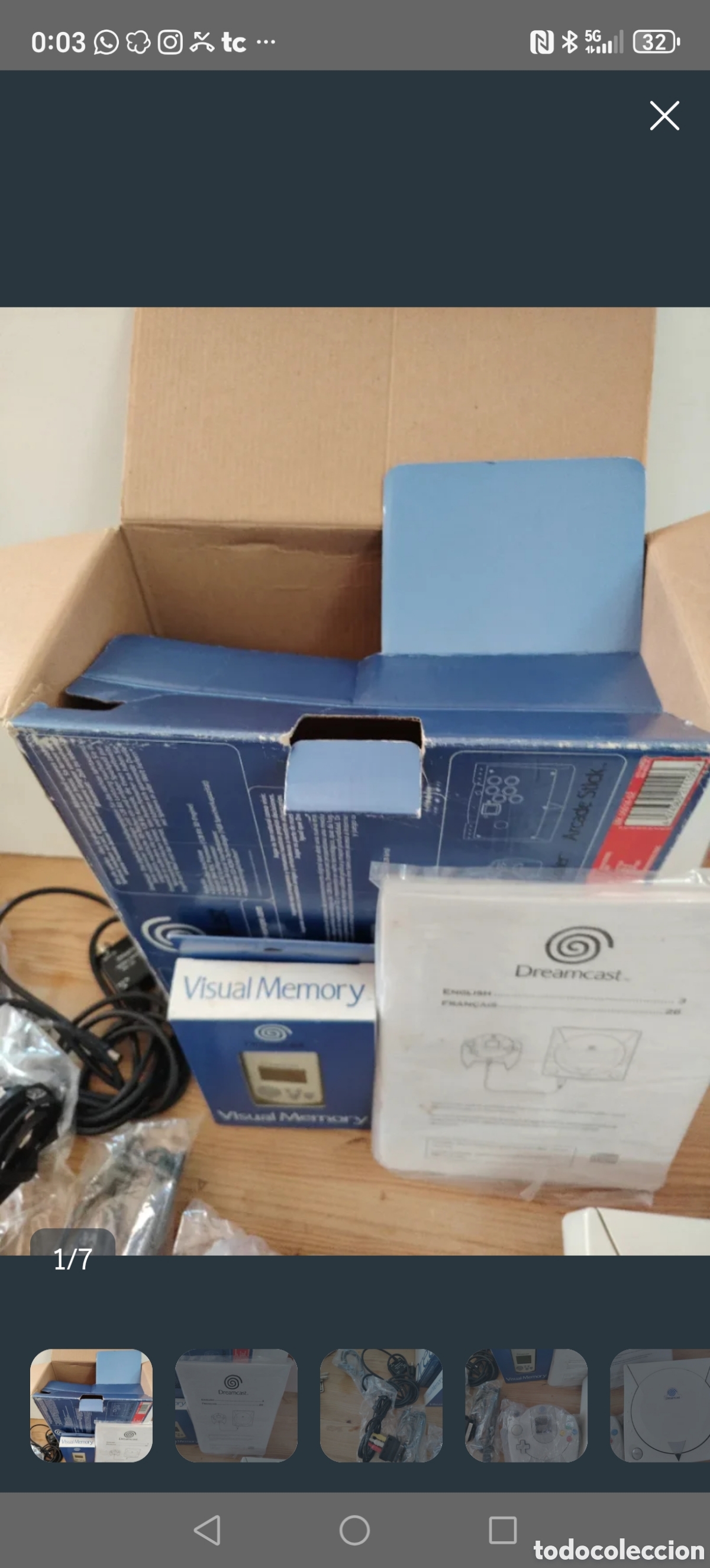 Videojuegos y Consolas: Dream cast sega en caja casi mueva