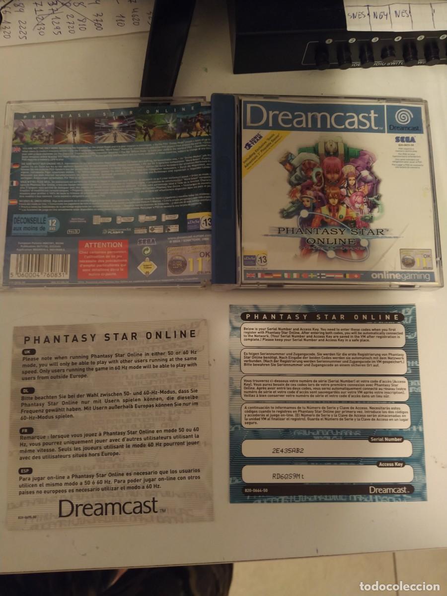 Videojuegos y Consolas: CAJA Y CARATULAS PHANTASY STAR ONLINE SEGA DREAMCAST PAL-EUROPA