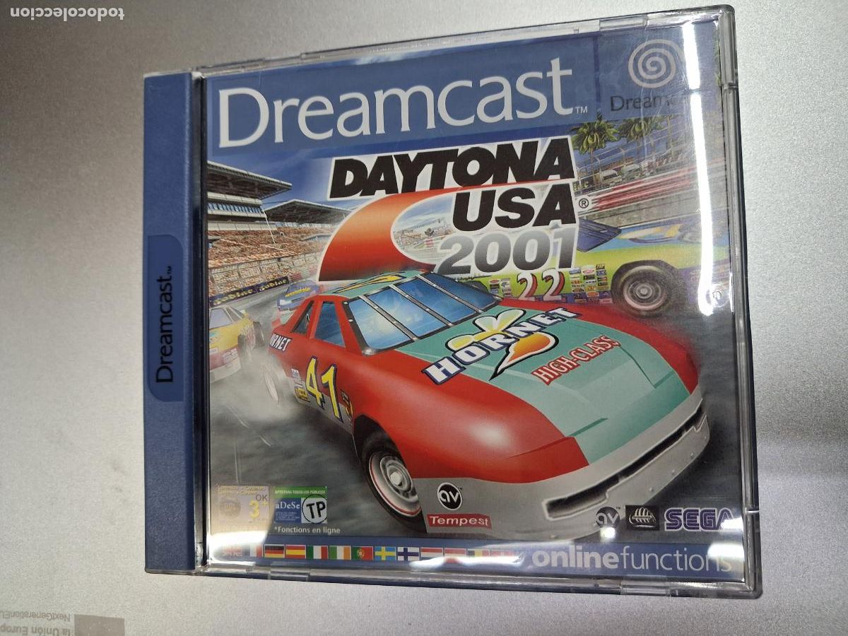 Videojuegos y consolas: VIDEOJUEGO DAYTONA USA 2001 SEGA DREAMCAST EN CAJA ORIGINAL