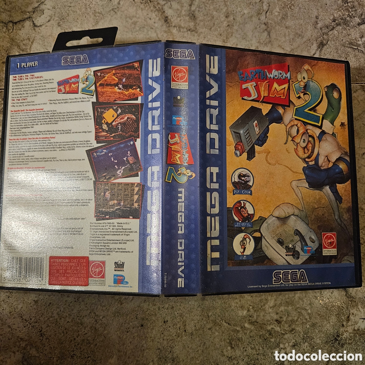 Videojuegos y consolas: EarthWormJim2SegaMegaDrive - Foto 6