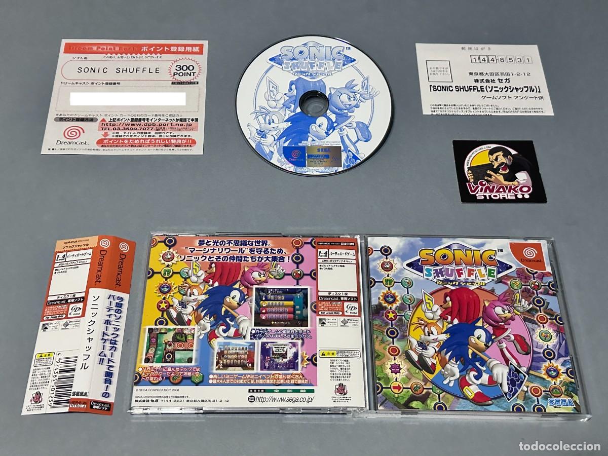 Videojuegos y consolas: Sonic Shuffle Sega Dreamcast NTSC-J Spinecard + Reg.card