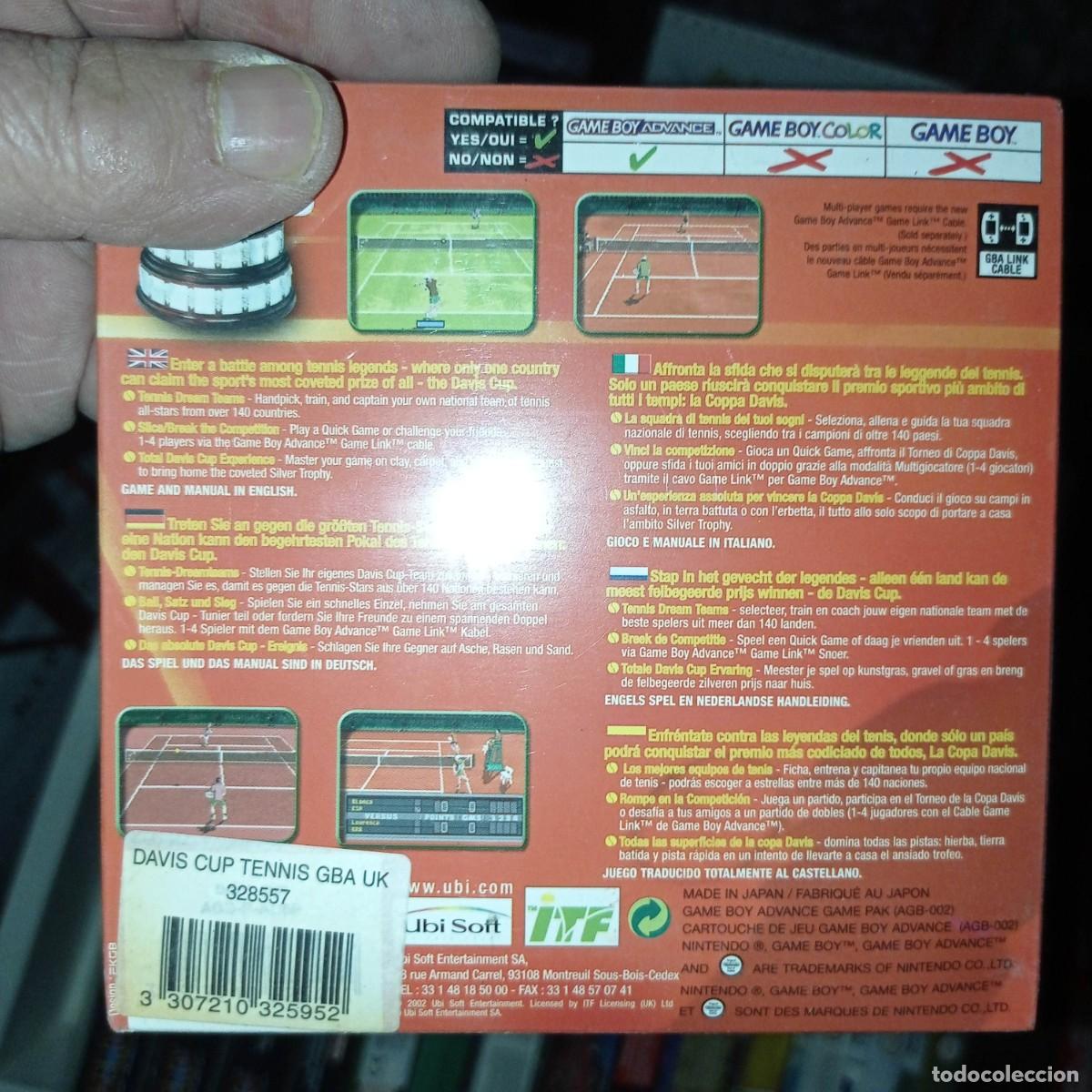 Videojuegos y consolas: Nintendo Gameboy Advance DAVIS CUP nuevo - Foto 2