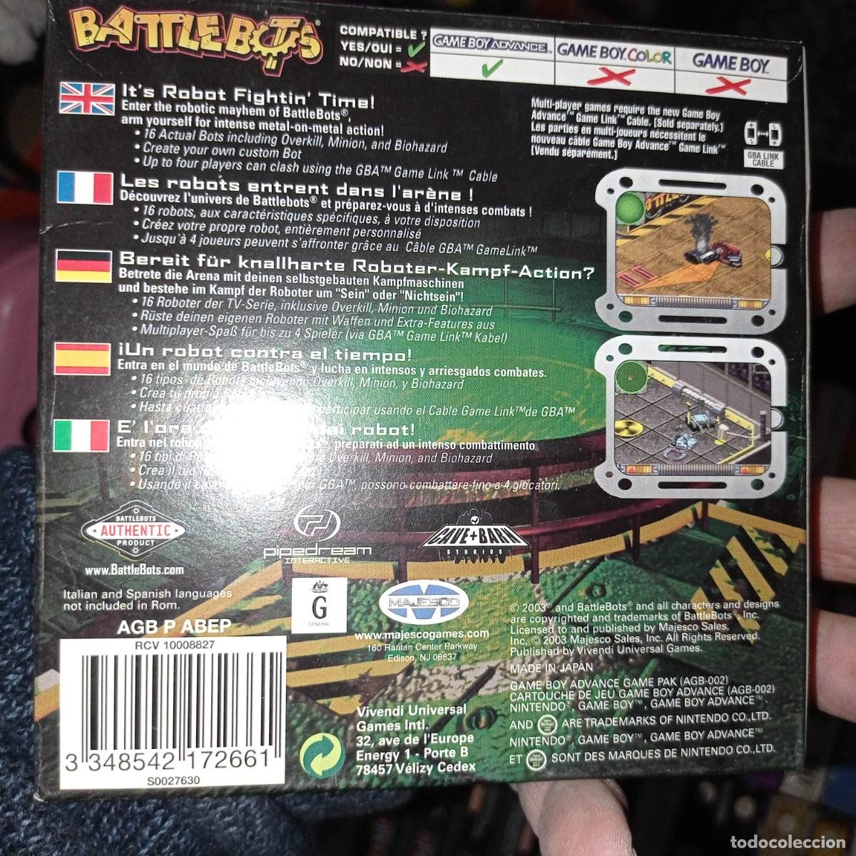 Videojuegos y consolas: Nintendo Gameboy Advance BATTLEBOTS nuevo - Foto 2