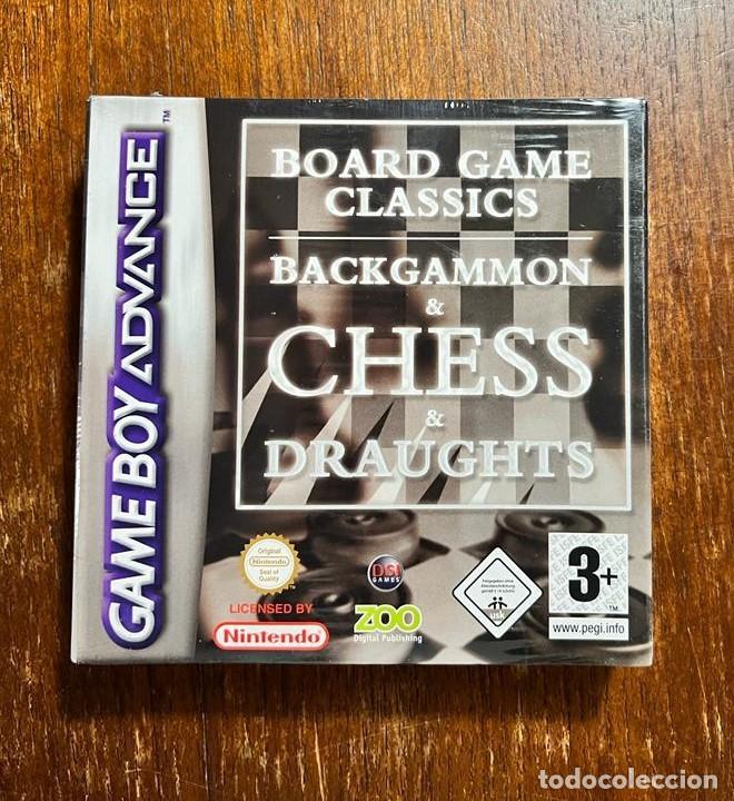 Videojuegos y consolas: BACKGAMMON + CHESS + DRAUGHT Game boy advance Precintado - Foto 1