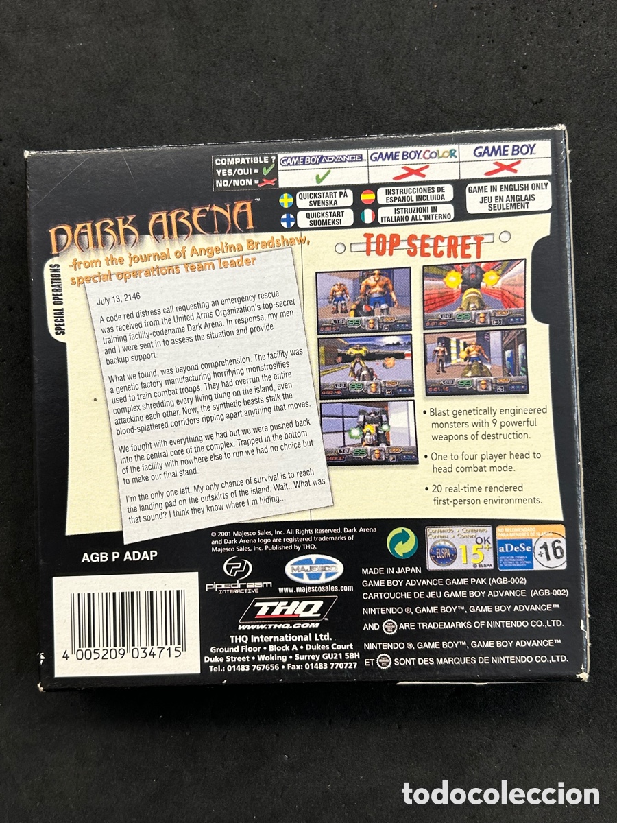 Videojuegos y consolas: Game boy advance Dark Arena - Foto 4