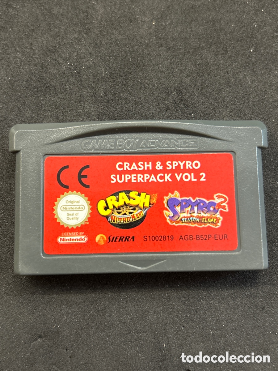 Videojuegos y consolas: Game boy advance Crash & Spyro s&uacute;per pack vol2 - Foto 1