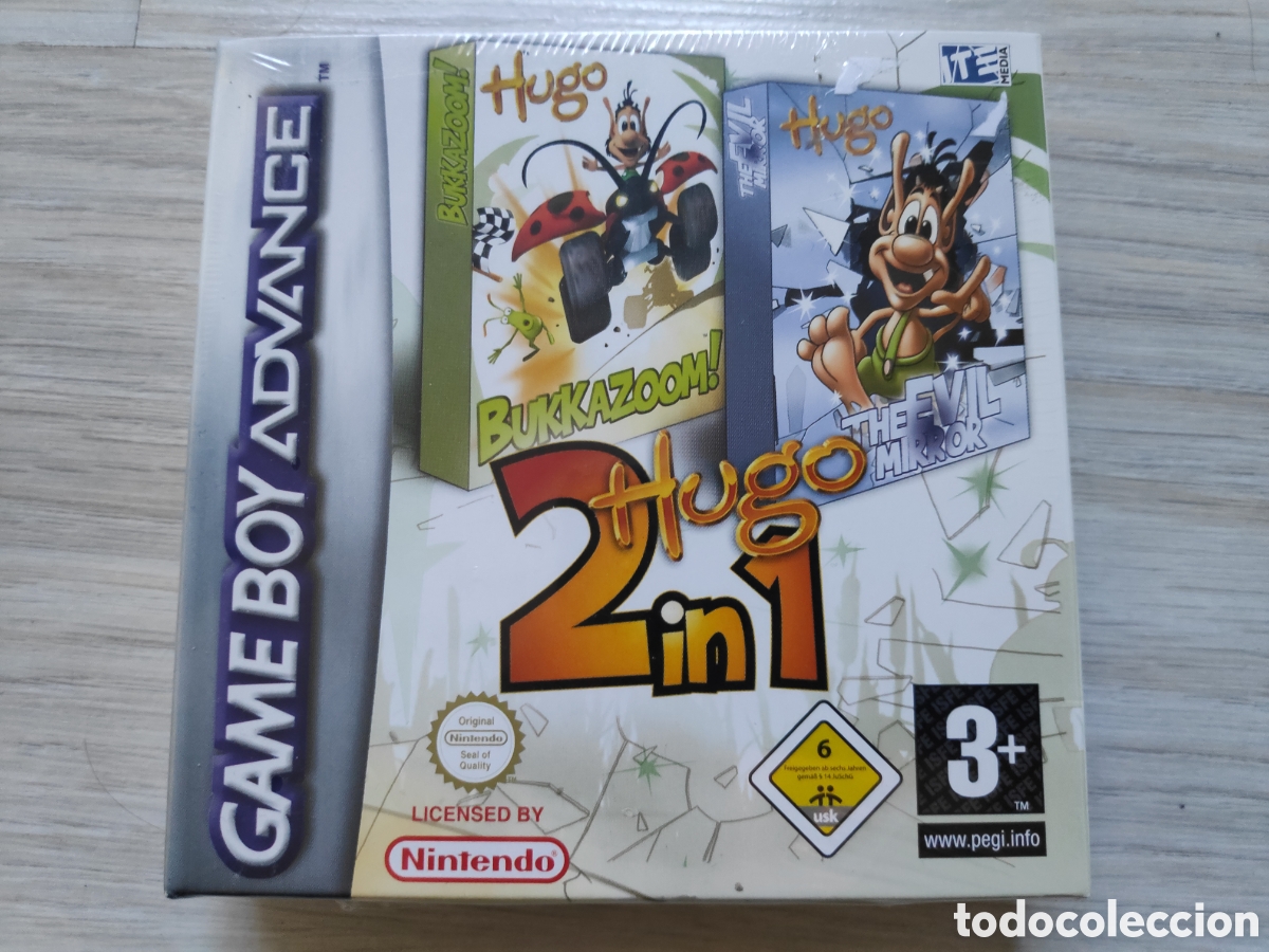 juego hugo bukkazoom + evil mirror 2 in 1 game - Buy Video games and  consoles Game Boy Advance on todocoleccion