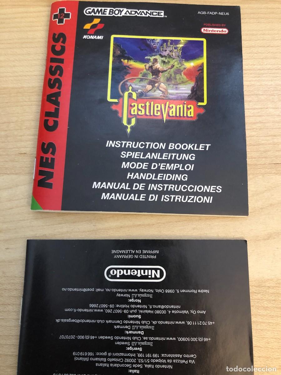 Videojuegos y consolas: CASTLEVANIA NES CLASSICS. NINTENDO GAMEBOY ADVANCE. VERSION ESPA&Ntilde;A - Foto 8