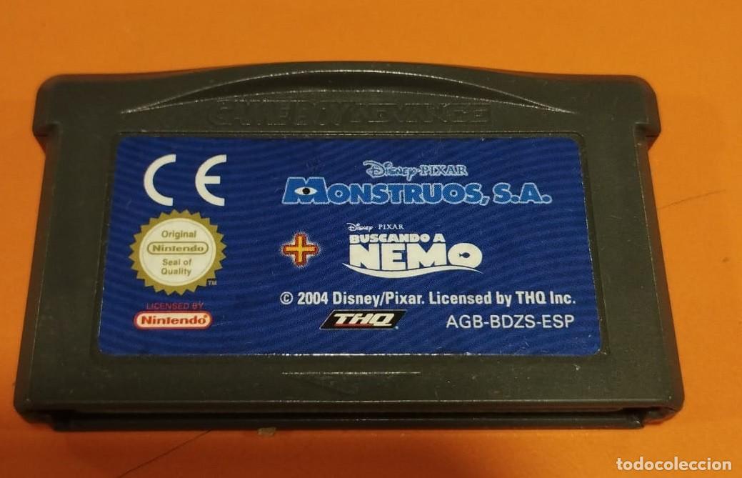 Videojuegos y consolas: Monstruos S.A. + Buscando a Nemo [Game Boy Advance] - Foto 1
