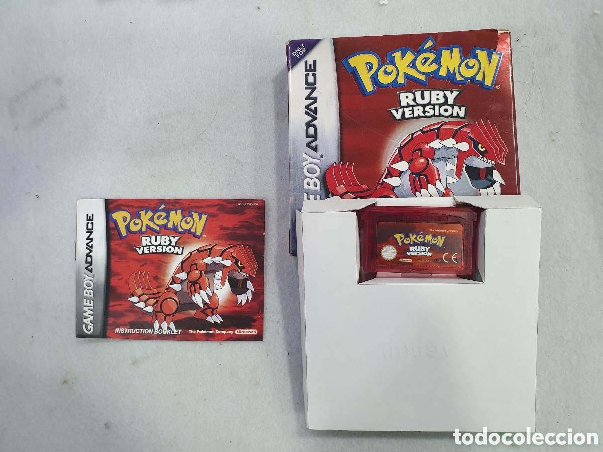 Videojogos e Consolas: Pokemon Ruby. Con caja e instrucciones. Reproducci&oacute;n. (L66)