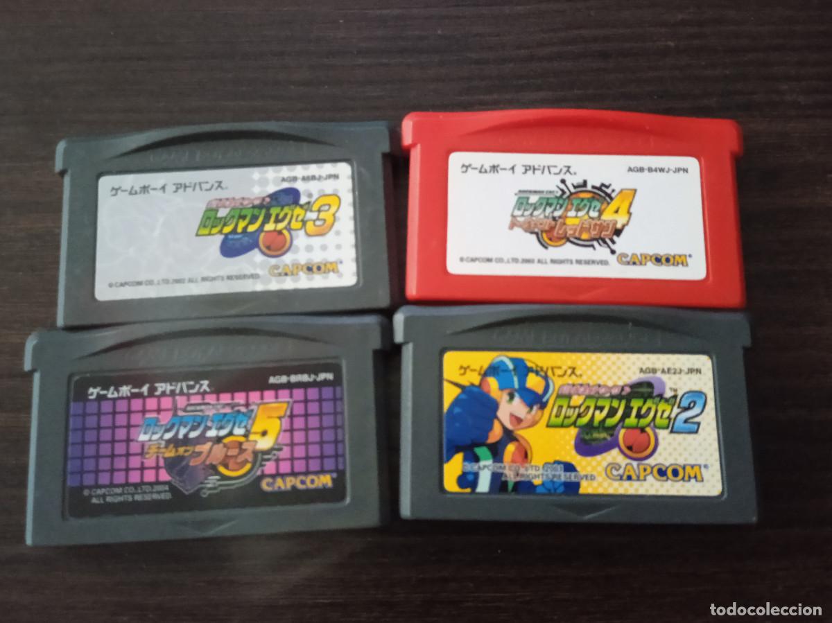 Videojuegos y Consolas: Lote 4 juegos Game BOy Advance megaman rockman 2 -3 -4 -5 juegos japonese