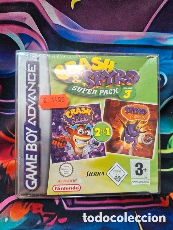 Videojuegos y Consolas: Crash & Spyro Superpack 3 NINTENDO Gameboy Advance GBA Nuevo precintado
