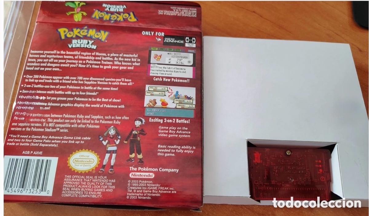 Videojuegos y consolas: Pokemon: Ruby Version GBA (Game Boy Advance, 2003) (Original) Espa&ntilde;ol - Foto 8