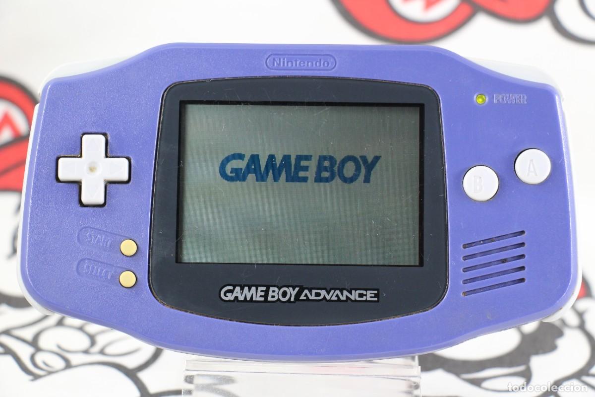 Videojuegos y Consolas: CONSOLA NINTENDO GAME BOY ADVANCE LILA MORADA GBA AGB-001 100% ORIGINAL FUNCIONANDO