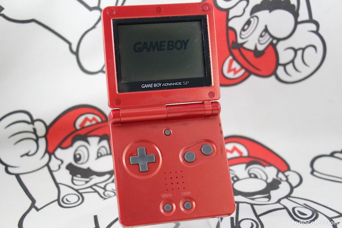 Videojuegos y Consolas: CONSOLA NINTENDO GAME BOY ADVANCE GBA SP ROJA AGS-001 DEFECTO PANTALLA LEER DESCRIPCION