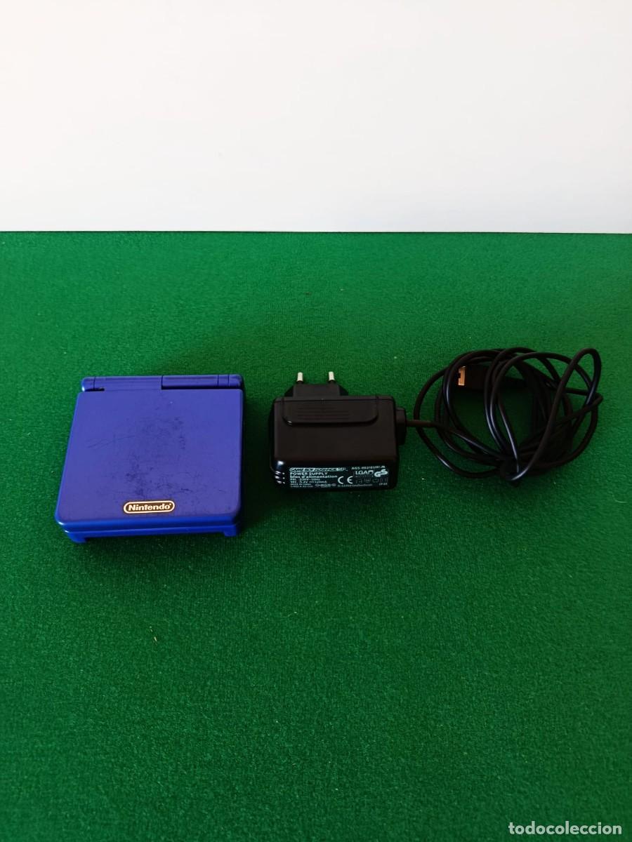 Videojuegos y Consolas: Nintendo Game Boy Advance SP AGS-001 Blu Gba con Caricatore