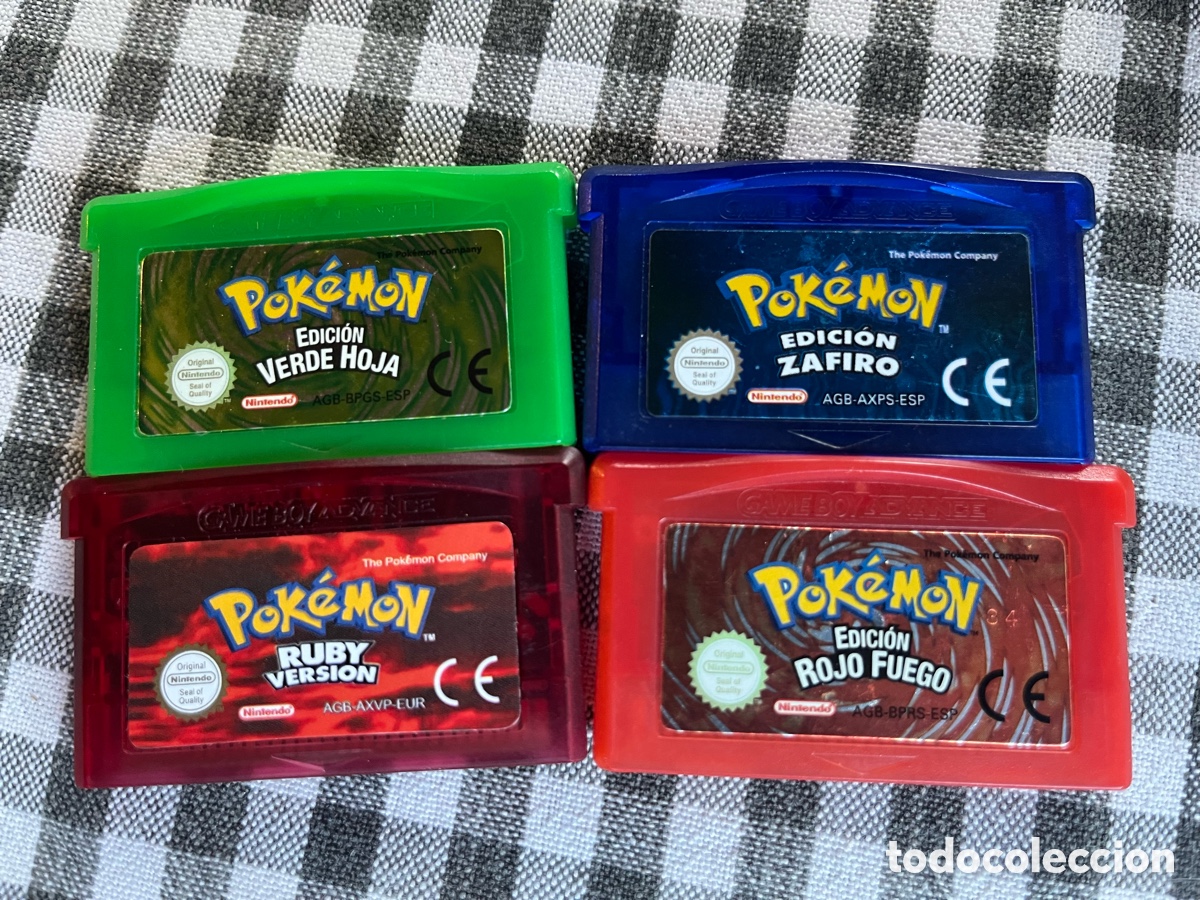 Videojuegos y Consolas: Lote cartuchos pokemon pal ESP Gameboy Advance