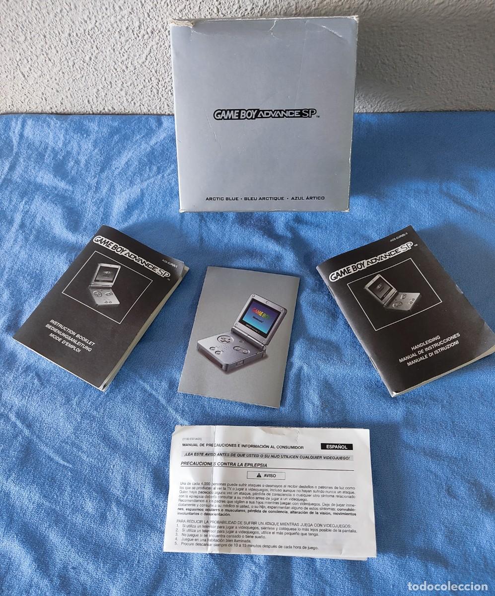 Videojuegos y Consolas: CAJA VACIA Y MANUALES DE INSTRUCCIONES DE LA GAMEBOY ADVANCE SP GAME COLOR