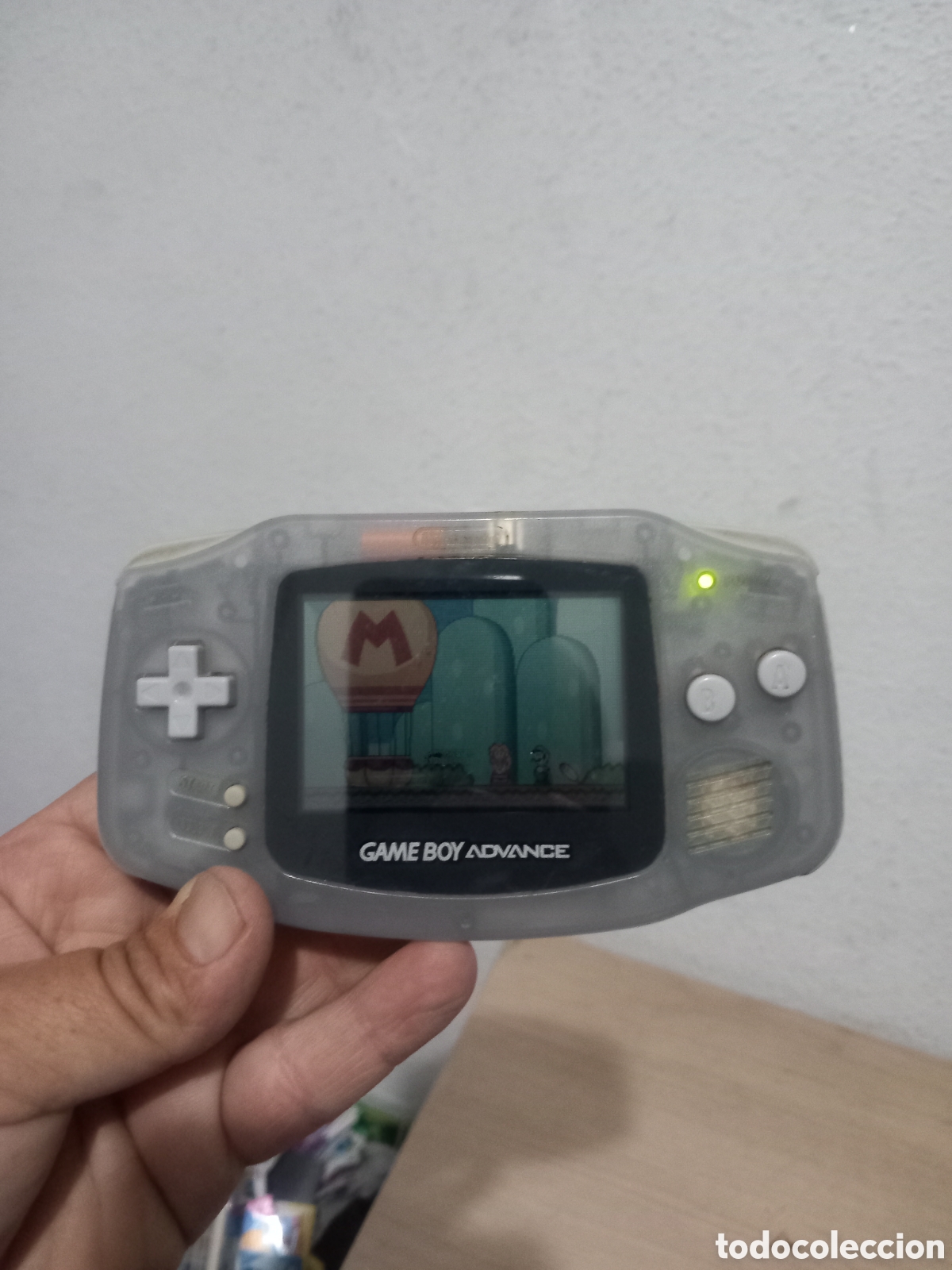 Videojuegos y Consolas: GAME BOY ADVANCE CON JUEGO FUNCIONA LE FALTA LA TAPA DE LAS PILAS,,VER FOTOS