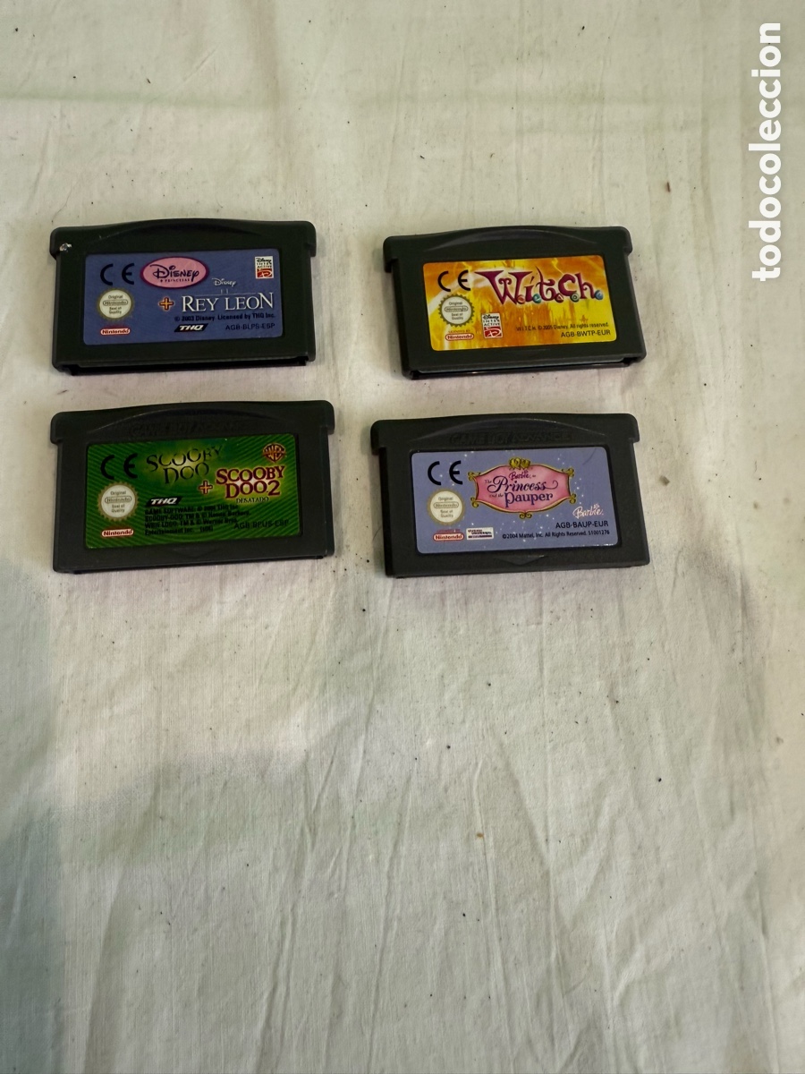 Videojogos e Consolas: Lote 4 juegos Nintendo Game Boy Advance originales Disney y Scooby Doo