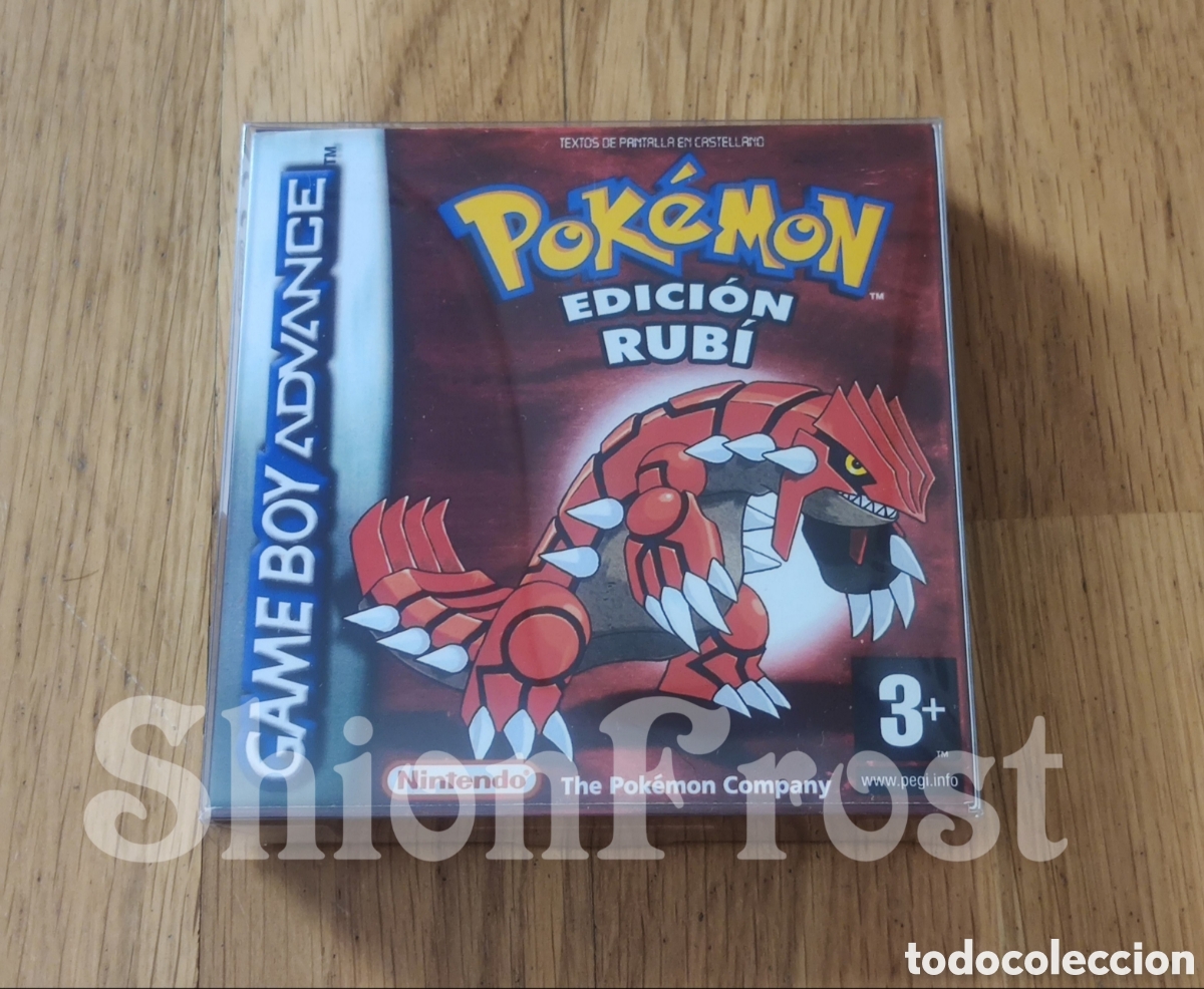Videojuegos y consolas: Caja Repro (Cart&oacute;n) Pok&eacute;mon Edici&oacute;n Rub&iacute; (Game Boy Advance) GBA