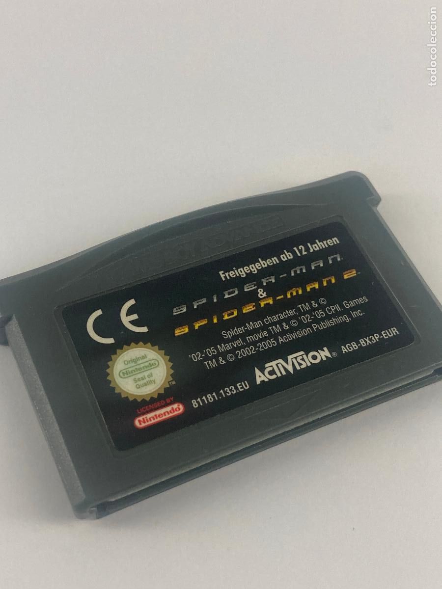 Videojuegos y consolas: VIDEO JUEGO SPIDER-MAN 1 y 2 SPIDERMAN CARTUCHO CONSOLA GAMEBOY ADVANCE NINTENDO GBA