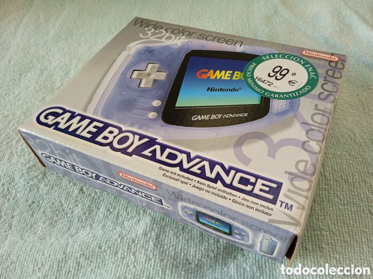 Videojuegos y consolas: Game Boy Advance, caja vac&iacute;a con instrucciones