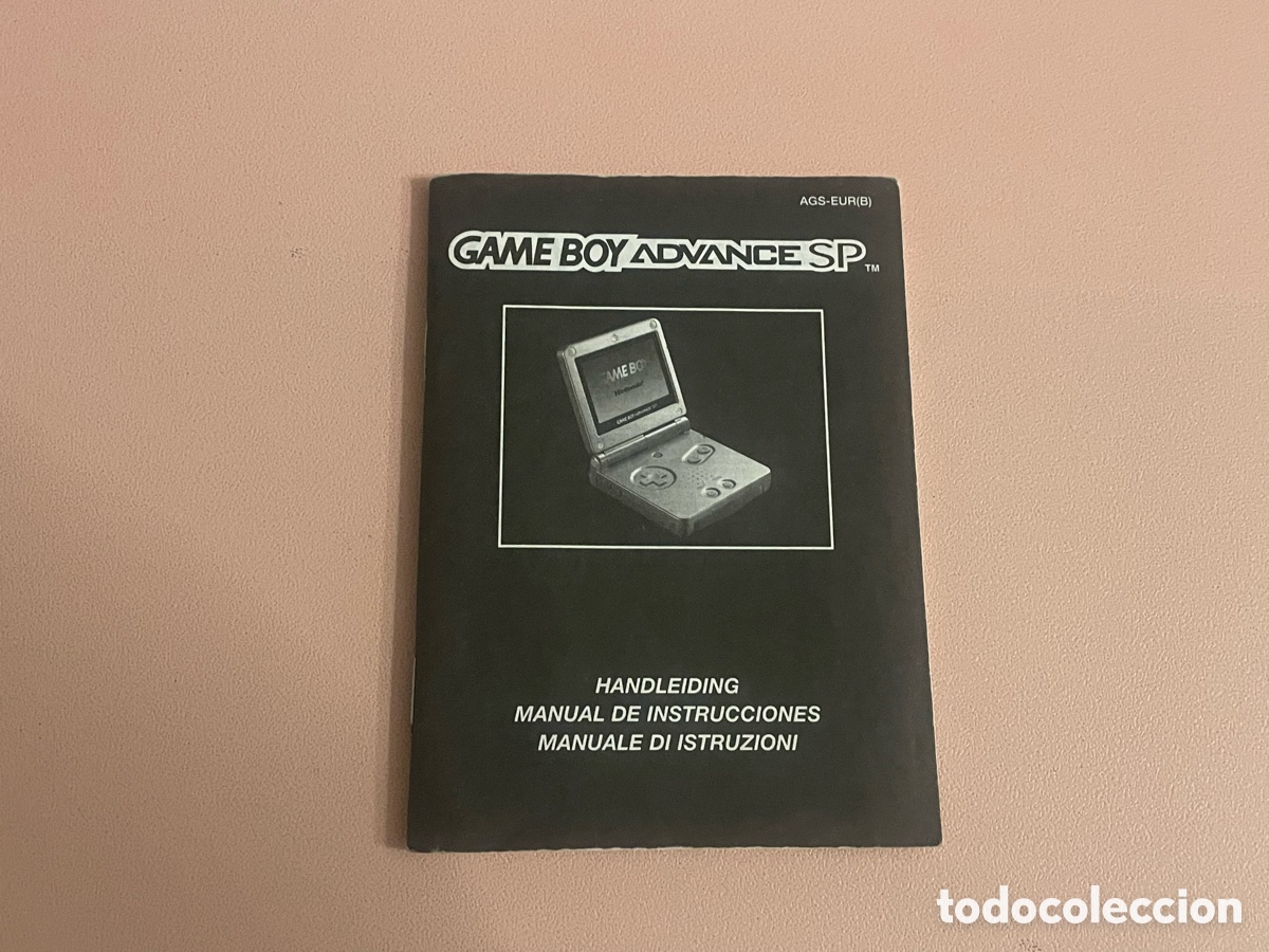 Videojuegos y consolas: Manual de Instrucciones Game Boy Advance SP - Multiidioma