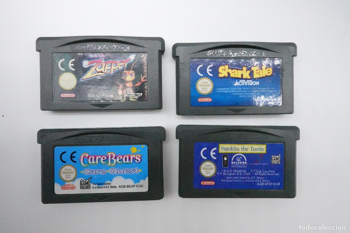 Video Games and Consoles: LOTE 4 JUEGOS NINTENDO GAME BOY ADVANCE GBA ZAPPER SHARK TALE CARE BEARS FRANKLIN