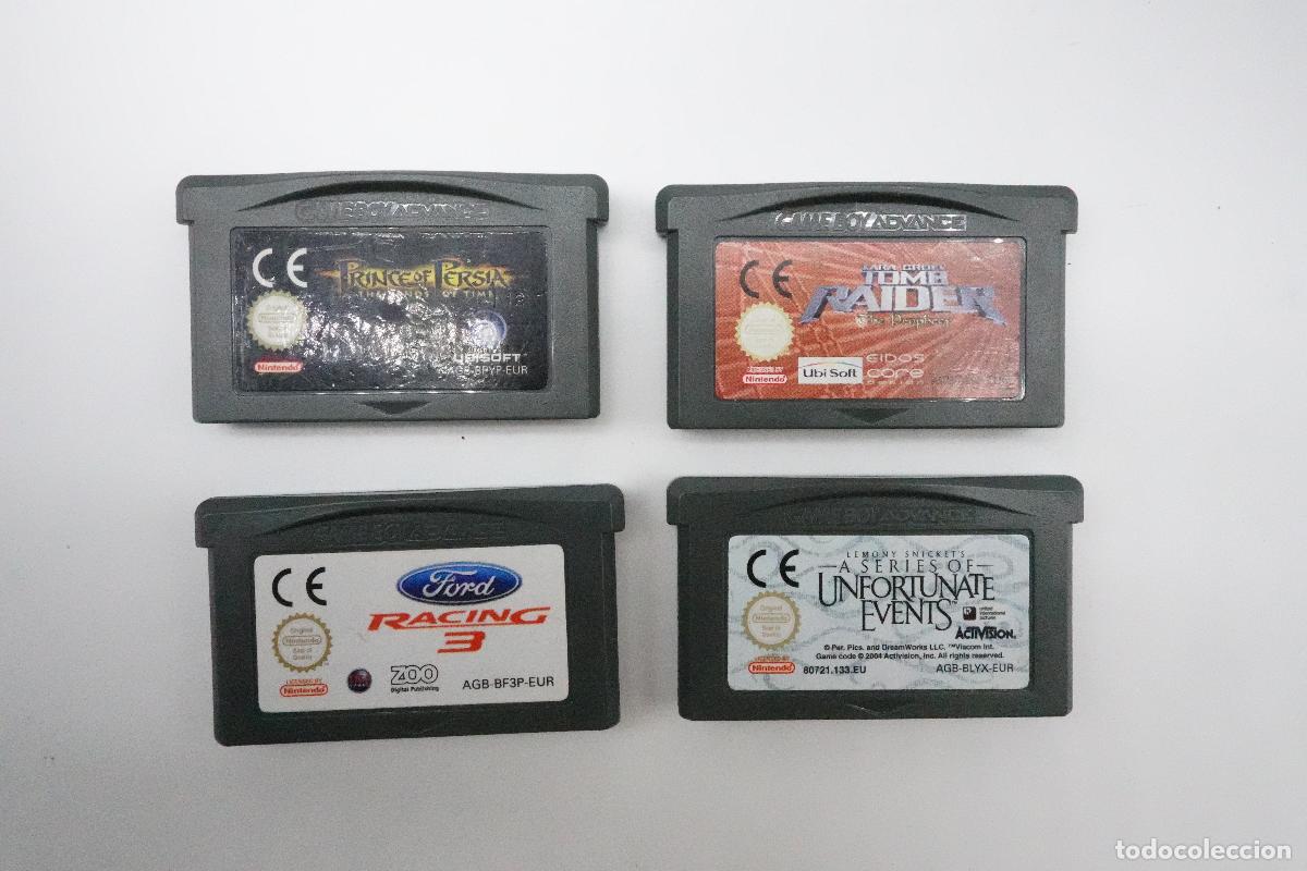 Video Games and Consoles: LOTE 4 JUEGOS NINTENDO GAME BOY ADVANCE GBA PRINCE OF PERSIA TOMB RAIDER FORD RACING 3